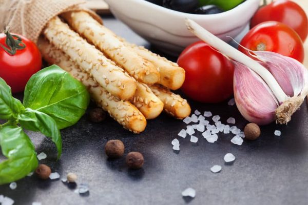 CIAO CARB eiwitrijke grissini sesamzaden