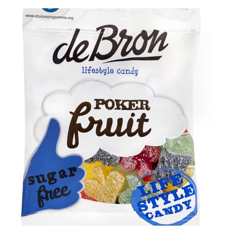 De_Bron_Poker_Fruit_1 de Bron - Poker fruit zuur suikervrij (90 g) - Afbeelding 1