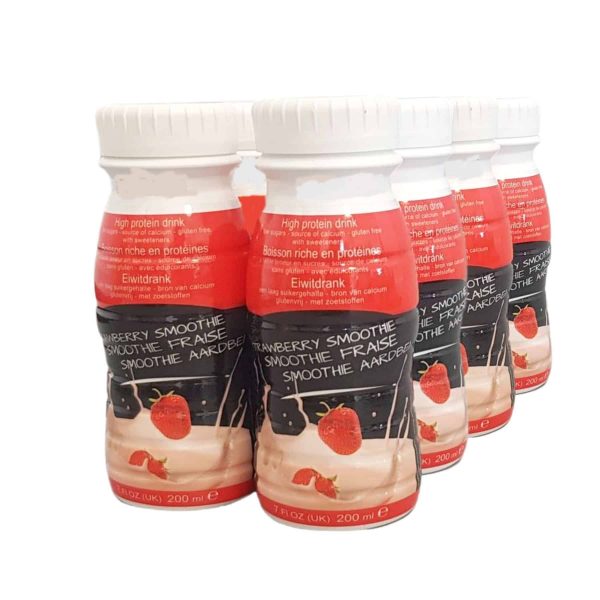 eiwitrijke smoothie Aardbei