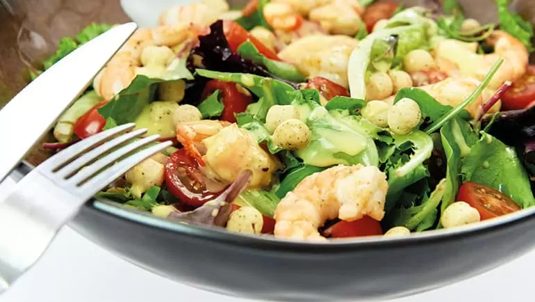 scampi salade