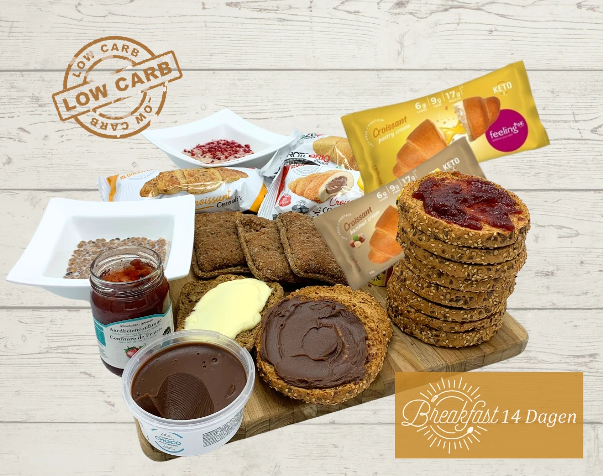breakfast box BREAKFAST BOX LOW CARB - 14 dagen - Afbeelding 1