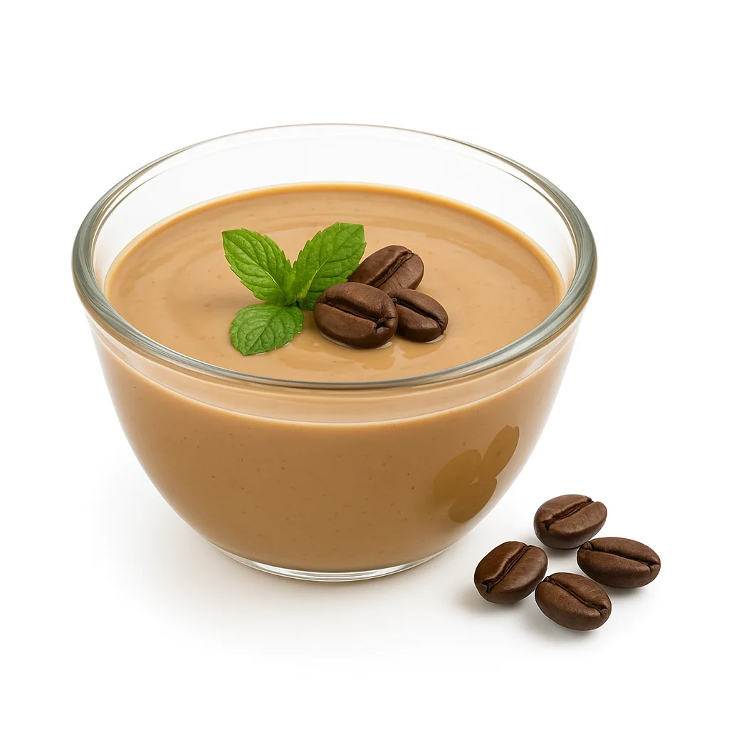 Koffie shake en koffiebonen Koffie dessert - Afbeelding 1