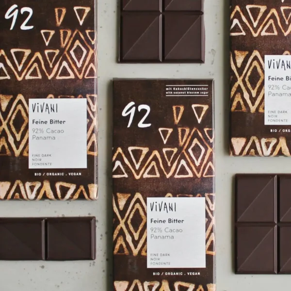 Vivani Chocolade puur delicaat 92% Panama bio - Afbeelding 2